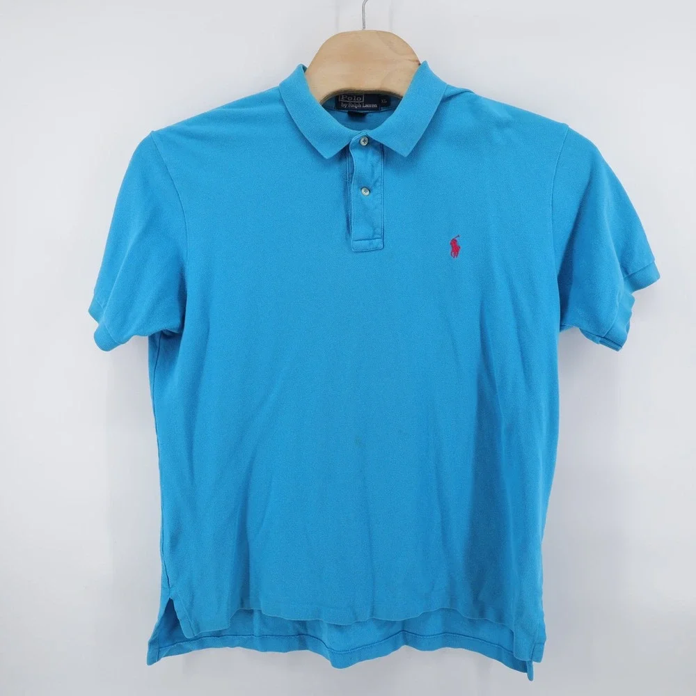 Polo Ralph Lauren 2‎ Pack Pique Polo Shirts Blue Gray Mens XL